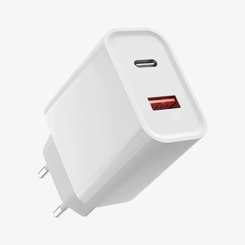 20W thuislader USB + USB-C Wit